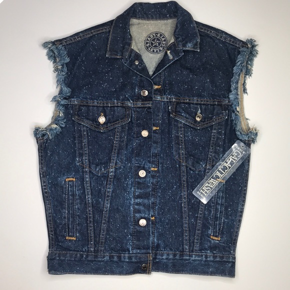 Vintage 80s LEVI’S Galactic Wash Denim Vest